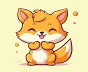 cute fox cartoon characters illustration eps 10 free vector.jpg from cute cartoon
