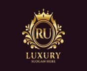 initial ru letter royal luxury logo template in art for luxurious branding projects and other illustration vector.jpg from ru fre