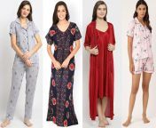 30 different types of nightwear dress for ladies in india 1.jpg from night dress for indian woman sami a