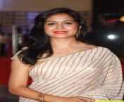 actressalbum com beautiful telugu singer sunitha latest stills in white saree 2.jpg from singer sunitha se
