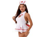 lencer a sexi de mujer traje de enfermera para cosplay conjunto de roleplay sexy con adorno.jpg from aro sexi video