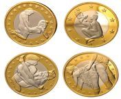 wholesales 4pcs lot special offer sale sex euros coins mix order pure gold coins euro coins.jpg from nft crypto coins【ccb0 com】 hqt