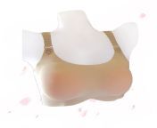 hot selling silicone false breast form push up bra for man crossdresser seamless 1 piece style.jpg from removing shy cute bra and panty nude
