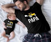 1pc family matching clothes papa and papa s little helper father and son summer tops dad.jpg from family molestÃÂ© papa fille