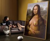 sexy mona lisa nude print oil canvas painting mona lisa face mask toilet paper hand sanitizer.jpg from mona lisa nude porn hd