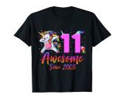 11 years old 11th birthday unicorn dabbing shirt girl party newsss.jpg from ‏11th class girl xxx