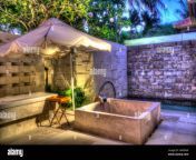 outdoor spa with umbrella and outdoor bath tub and outdoor wading pool 2a9p9aw.jpg from paki outdoor bath