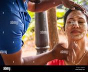 woman getting a ayurveda facial treatment in sri lanka 2aj9c0r.jpg from lankan tamil wife bathing and fuckeding 2 video