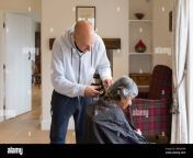 old elderly woman having a haircut at home during coronavirus uk 2bn2k0w.jpg from beauty parlour long hair cuttingold sex sexxmil anty mail pal sex
