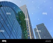london united kingdom february 03 2019 looking up canada water tube station entrance and 40 and 25 bank street buildings designed by cesar pelli 2d4mc7j.jpg from ing 25ank while walking