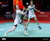 bali 21st nov 2021 chiharu shida l and nami matsuyama of japan compete during the womens doubles final against jeung na eun and kim hye jeong of south korea at indonesia masters 2021 in bali indonesia nov 21 2021 credit pp pbsi handout via xinhuaalamy live news 2h78ftr.jpg from ÐÐ»ÑÐ±Ð¸Ð½Ð° ÐÐ±ÑÐ°Ð³Ð¸Ð¼Ð¾Ð²Ð° Ð½Ð¾ÑÐ±ÑÑ 2021 Ð³