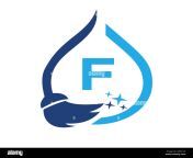 maid cleaning logo on letter f clean house sign fresh clean logo cleaning brush and water drop concept template 2j4w1ce.jpg from maid cleaning f