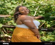 chubby black woman outdoors in the forest 2re1hge.jpg from chubby black