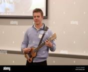 190428 chicago us april 28 2019 xinhua mathew gilder a university student from wisconsin sings a chinese song with guitar during the talent presentation section of the 2019 midwest college student chinese speech contest in chicago the united states on april 27 2019 the 2019 midwest college student chinese speech contest took place at loyola university in chicago attended by 40 students in the us midwest xinhuawang ping us chicago midwest college student chinese speech contest publicationxnotxinxchn 2rpa85p.jpg from chinese college students play wi