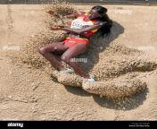berlin germany 09th aug 2018 track and field european championship long jump women qualification fatima diame from spain lands in the long jump pit credit michael kappelerdpaalamy live news pdcjjt.jpg from news fatima
