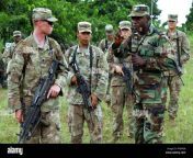 us army soldiers listen to instructions on jungle movements and signals during the first day of jungle warfare school at the achiase military base akim oda ghana august 1 2018 the jungle warfare school is a series of situational training exercises designed to train participants in counter insurgency and internal security operations pkewd8.jpg from new dogpe in jungle army rape sex in
