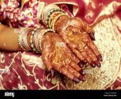 bride showing mehndi pattern on hands in marwadi marriage bombay mumbai maharashtra india r6fme4.jpg from marwadi rani nushree from mumbai india doing a teasing bra strip for you
