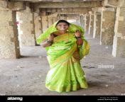 a colorfully dressed indian woman in an old temple in hampi karnataka wbfj78.jpg from indian village old aunty saree blouse boob sex vide