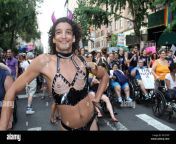 june 29 2019 new york new york us dyke march started in nycs bryant park they marched down 5th ave to washington square park where some marchers jumped into the fountain singing when the dykes keep marching in credit image bruce cotlerglobe photos via zuma wire w12yxp.jpg from live dyke fun