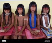 children of the xingu indian go to school built in the village by be31pc.jpg from young xingu
