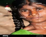 young indian teenage village girl portrait andhra pradesh india bwd4ec.jpg from village young exposing