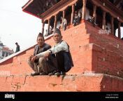 two mature newari man at maju deval in durbar square kathmandu bagmati cn0xxg.jpg from www nepal xxg gorel