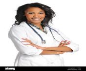 female african american doctor or nurse smiling isolated over white c11yam.jpg from doctar nurse amrican