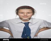 thinking and positive bemusing school girl studio shot young girl d9e3re.jpg from 12 sal dasee grall the hard fack