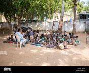 rural indian village school teacher and children in an outside class dk6kr7.jpg from indian village hindi xxx school soda