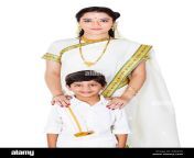 south indian mother standing with child e842kr.jpg from south indian mom and son b