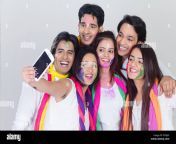 indian friends group holi festival phone selfie efdjex.jpg from indian friend and bayxe