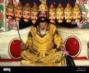 artist performing role of demon king ravan in ramleela on dussera et1g8e.jpg from ravan removing sita saree