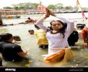transgender bathing in kshipra river madhya pradesh india asia j15hpw.jpg from andra outdoor bathing