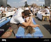 kiev ukraine 27th aug 2017 ukrainian masseurs take part at a mass k1rrft.jpg from ukraine massage