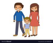 family father mother and son together standing vector 18964298.jpg from mom son and father wit daughter