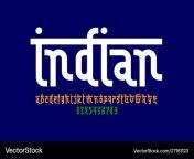 indian style latin font design devanagari vector 27181123.jpg from indian lati