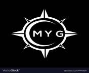 myg abstract monogram shield logo design on black vector 44447824.jpg from myg