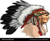 headdress with feathers indian chief of tribe vector 21826339.jpg from hif lndian