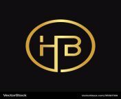 hb logo design template initial circle letter vector 35581789.jpg from hb