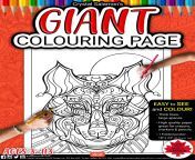 crystal salamon giant colouring page wolf 24 x 18.jpg from 24 giant page