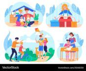 family life daily lifestyle and activities flat vector 31242030.jpg from everyday life of family