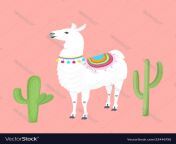 lamma with a cape on the back cacti cactus vector 23446756.jpg from lamma