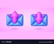 3d mail for mobile app design message download vector 42218642.jpg from 3d mail