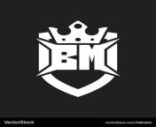 bm logo monogram isolated with shield and crown vector 31684992.jpg from bm