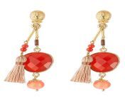 gas bijoux gold serti pondichery small gold plated earrings with cornelian red product 0 534943885 normal jpeg from gas6ibjioxi
