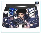 crimson levi attack on titan eren mikasa levi anime underpants breathbale panties man underwear ventilate shorts 1024x1024.jpg from mikasa in underwear