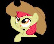2871189safe artist colon geonine apple bloom earth pony pony female filly foal hat licking licking lips simple background solo tongue out transparent backgrou.png from apple bloon lick