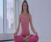 lovely calm yoga woman sitting in lotus pose and meditating ry63zst yg thumbnail 1080 01.png from nude yog